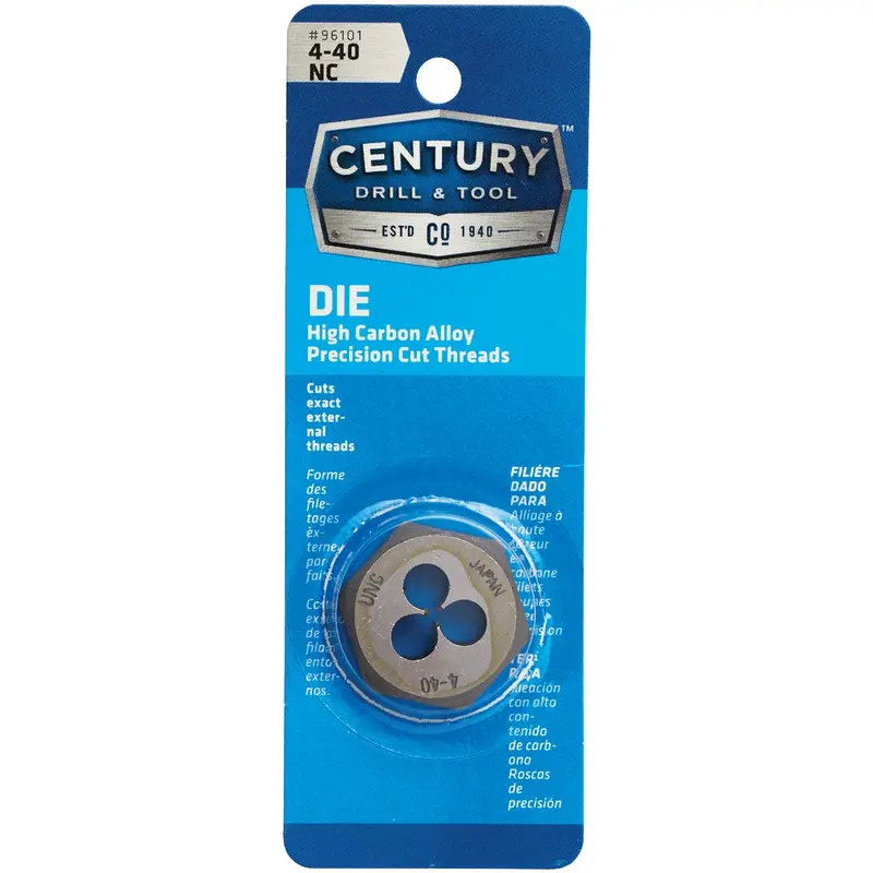 Century Drill & Tool 4-40 Nc Hexagon Die – 1-Inch Across Flats 1