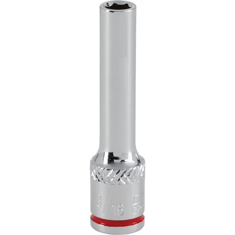 Channellock 1/4-Inch Drive Deep Socket – 3/16 In, 6-Point Standard Hex 1