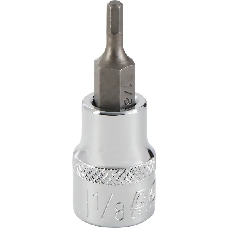 Channellock 3/8-Inch Drive Hex Bit Socket – 1/8 In, 6-Point Standard Depth 1