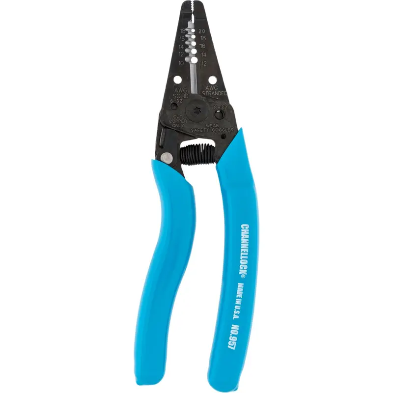 Channellock 7-Inch Multi-Gauge Wire Stripper – Handles 10–18 Awg Solid And 12–20 Awg Stranded Conductors 1