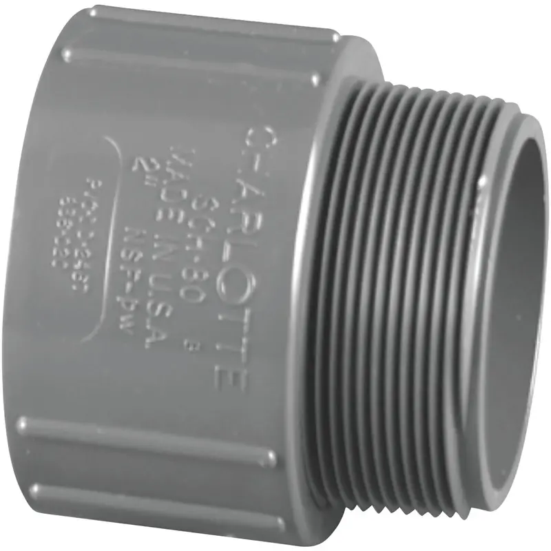 Charlotte Pipe 2-Inch Schedule 80 Pvc Male Adapter – Industrial-Grade Fitting 1