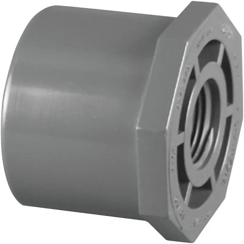 Charlotte Pipe 2-Inch Spigot × 1-Inch Female Iron Pipe Thread Pvc Reducing Bushing – Schedule 80 Fitting 1