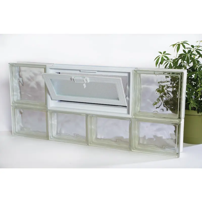 Clear Choice Vented Glass Block Window — 32-Inch Wide × 16-Inch High 1