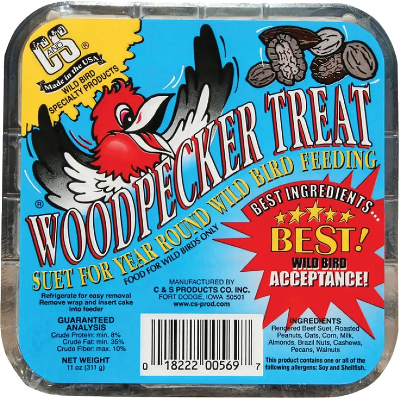 C&S Woodpecker Suet Treat — 11-Ounce Wild Bird Food 1