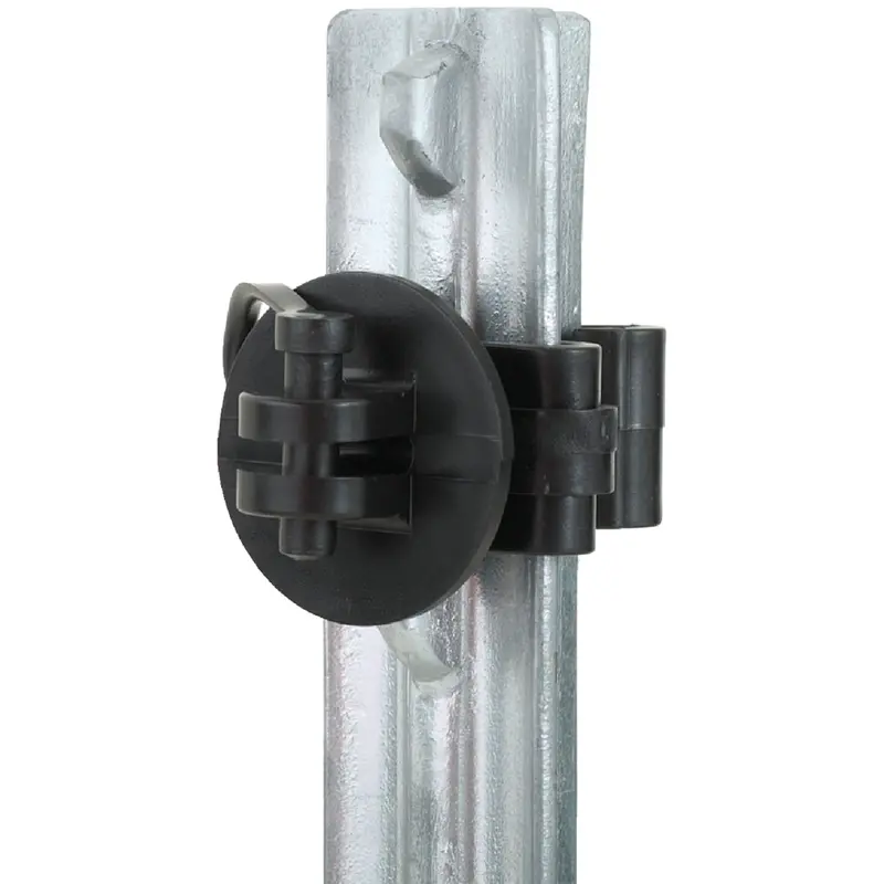 Dare Snap-On Electric Fence Insulator – Black Polyethylene, 25-Count Pack 1