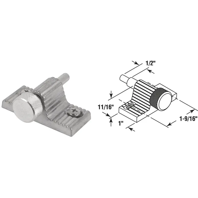 Defender Zinc Patio Door Lock – Twist-In Security Latch 1