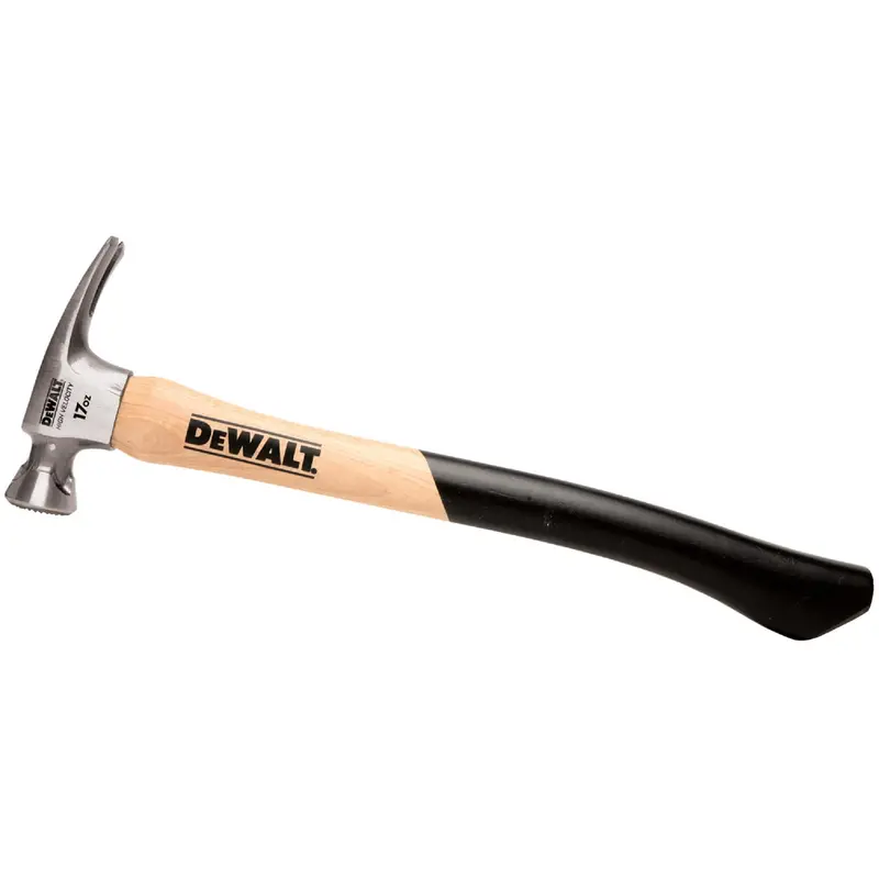 Dewalt 17-Ounce Framing Hammer With Smooth Face & Hickory Handle 1