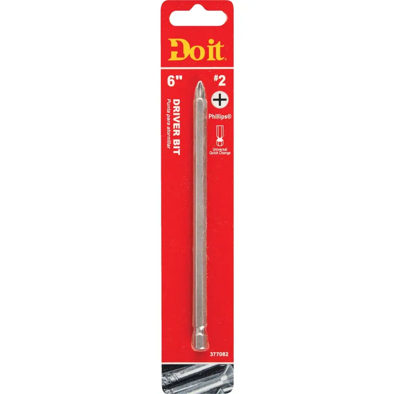 Do It #2 Phillips Power Screwdriver Bit – 6-Inch Heavy-Duty Drive Bit For Impact Drivers 1