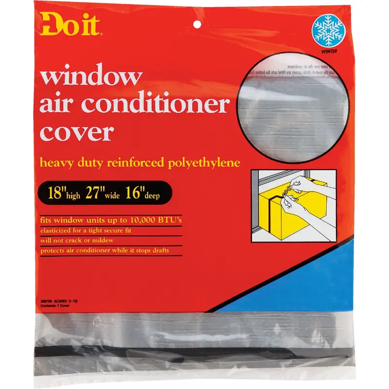 Do It Air Conditioner Cover – 18" X 27" X 16", Heavy-Duty 6-Mil Rectangle Design 1
