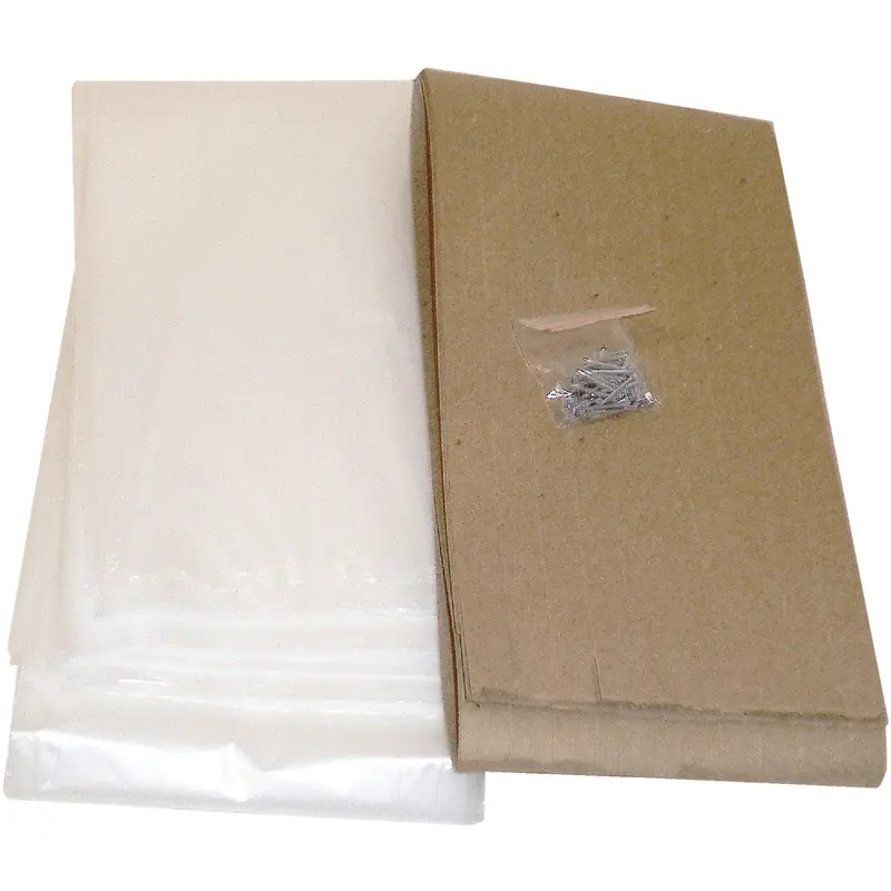 Do It Outdoor Window Insulation Kit – 3 Ft X 6 Ft, 1.25 Mil, 4-Piece Set 1