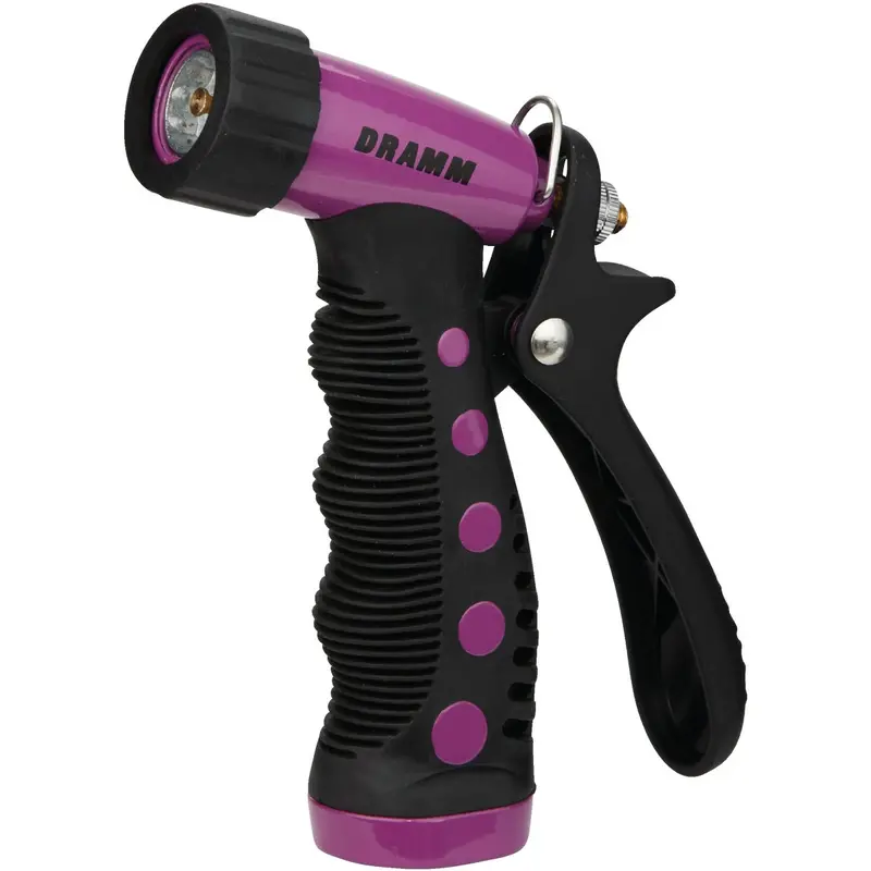 Dramm Berry-Colored Heavy-Duty Metal Pistol-Grip Garden Nozzle 1