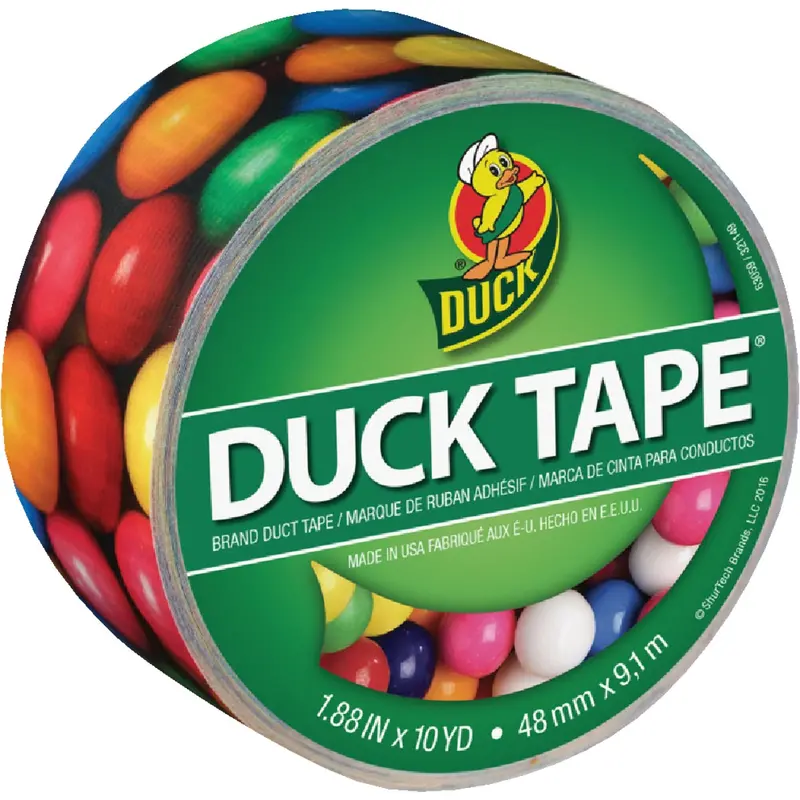 Duck Tape 1.88 In. X 10 Yd. Printed Duct Tape, Gumballs 1