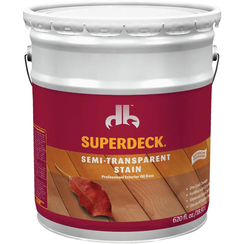 Duckback Superdeck Semi-Transparent Exterior Stain — Redwood, Low-Voc, 5 Gallon 1