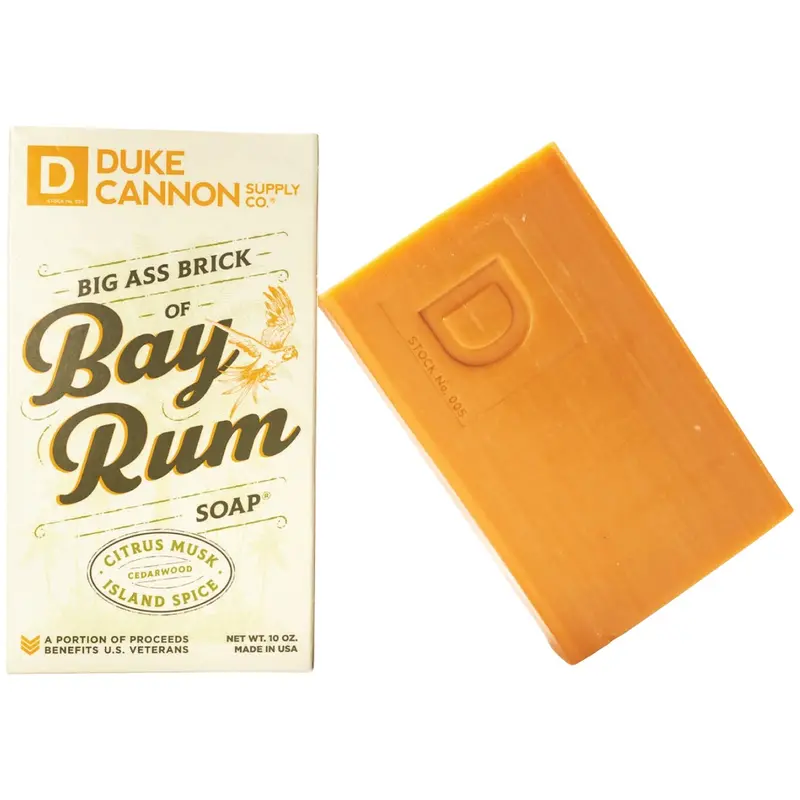 Duke Cannon Bay Rum Big Ass Brick Soap – 10 Oz Grooming Bar 1