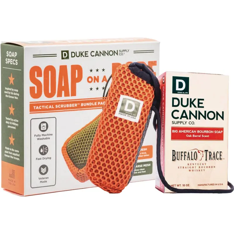 Duke Cannon Tactical Grooming Kit – Scrubber + Premium Soap Bundle 1