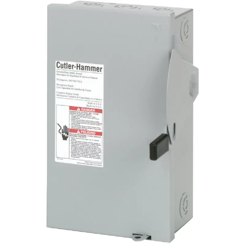 Eaton Dg Series 30-Amp Indoor Safety Switch – General-Duty, Nema 1 Rated 1