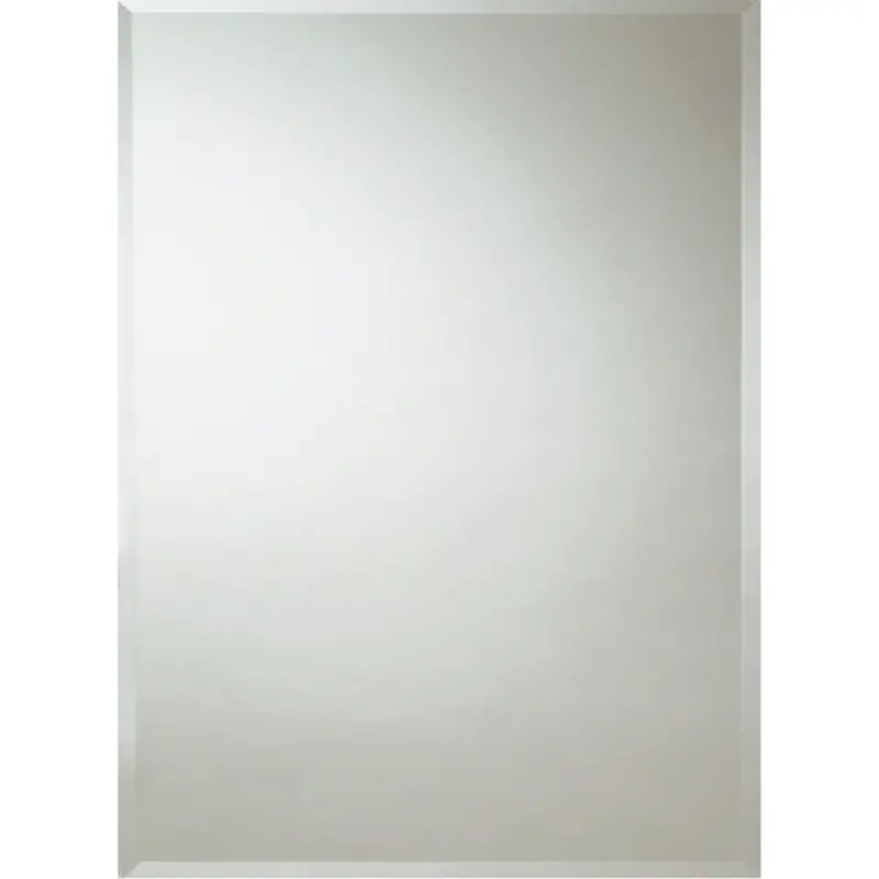 Erias Home Design Frameless Wall Mirror – 30-Inch × 36-Inch Beveled Edge, Sleek Black Frame 1