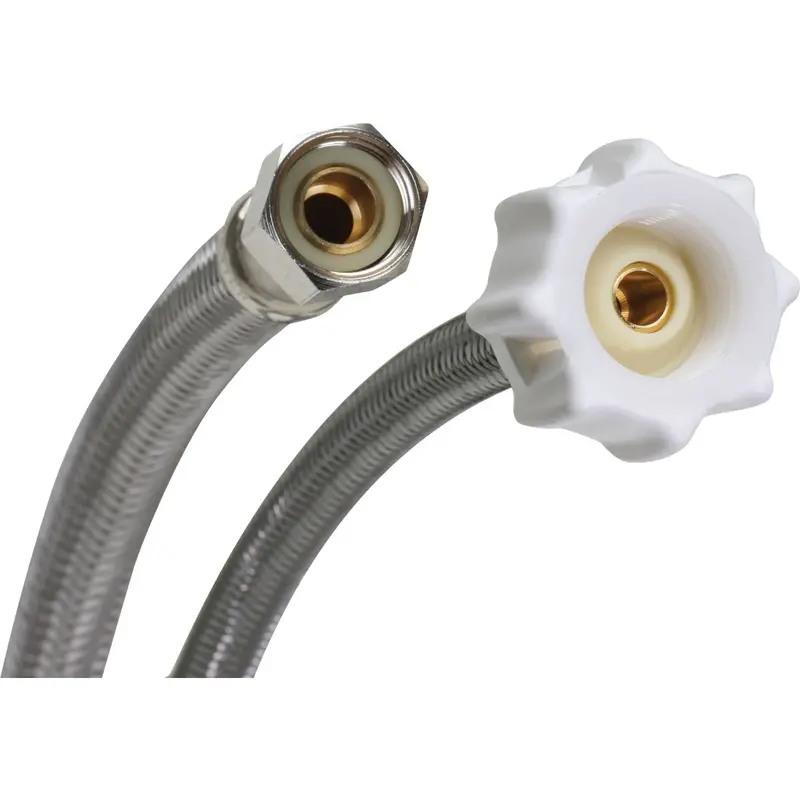 Fluidmaster Click Seal Toilet Supply Line – 3/8" Comp X 7/8" Ballcock, 9" Braided Ss 1