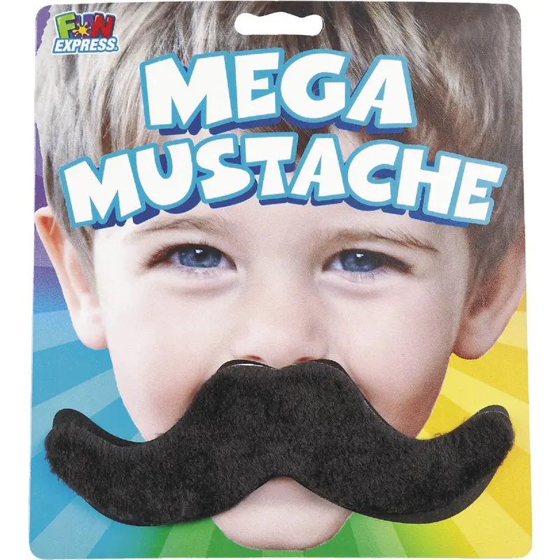 Fun Express Black 3 Yrs. & Older Mustache 1