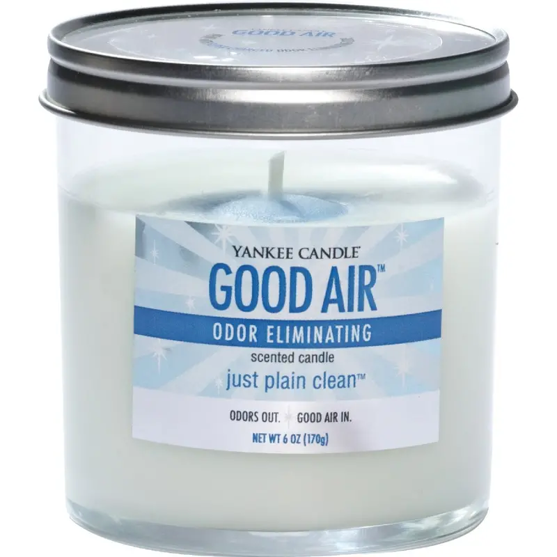 Good Air Just Plain Clean Scented Candle – 6 Oz Fresh Neutral Fragrance 1