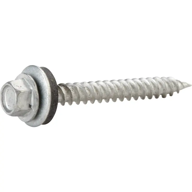 Grip-Rite #9 X 1-1/2 In Galvanized Hex Washer Head Screws – 4650-Pack 1