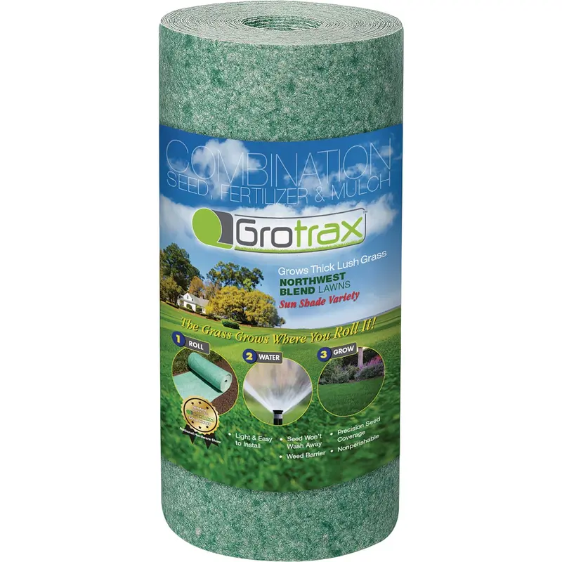 Grotrax Quick-Fix Northwest Grass Seed Roll – Covers 50 Square Feet 1