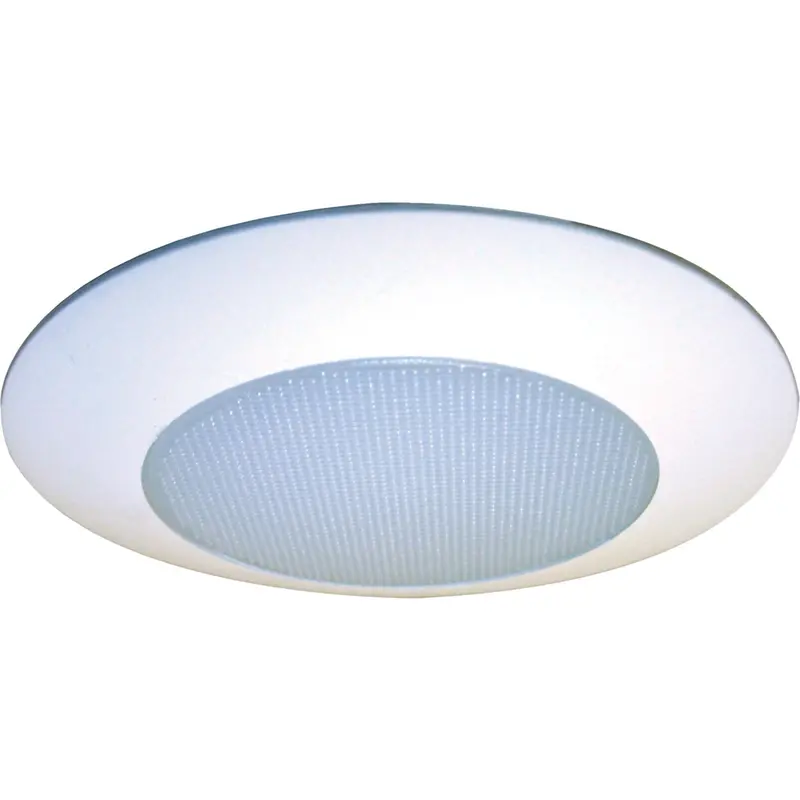 Halo Recessed Shower Light Trim – 6-Inch Diameter, White Finish 1