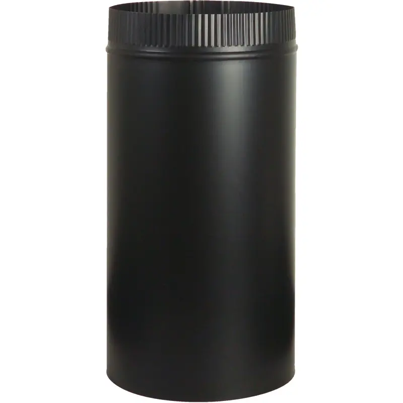 Imperial Snaplock Black Stove Pipe – 6 In X 12 In, 1200°F Rated Chimney Liner 1