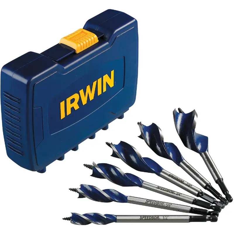 Irwin Speedbor Max Auger Bit Set – 6-Piece Professional Wood Boring Kit 1