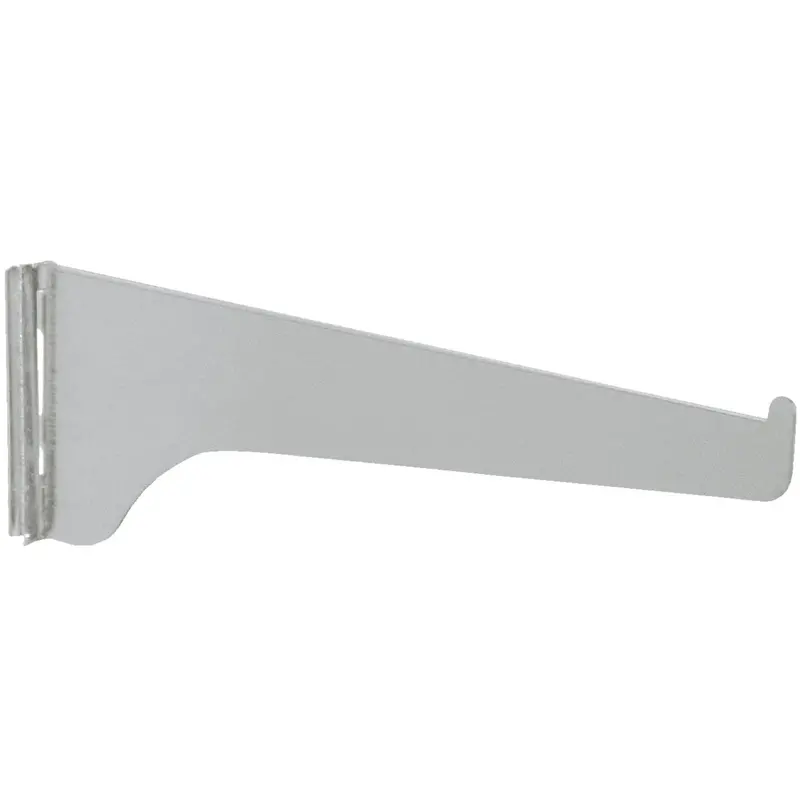 Knape & Vogt 14" Anochrome Steel Single-Slot Shelf Bracket – 180 Series 1