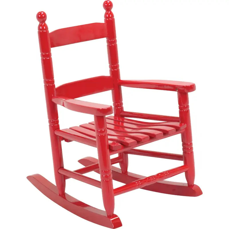Knollwood Red Wood Child Rocking Chair 1
