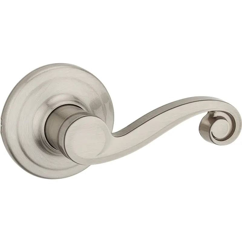 Kwikset Lido Satin Nickel Dummy Lever – Left-Handed Interior Door Accent 1