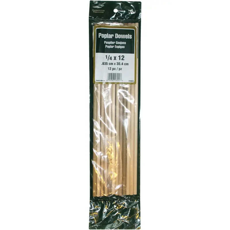 Madison Mill 1/4 In. X 12 In. Poplar Dowel Rod (12 Pieces) 1