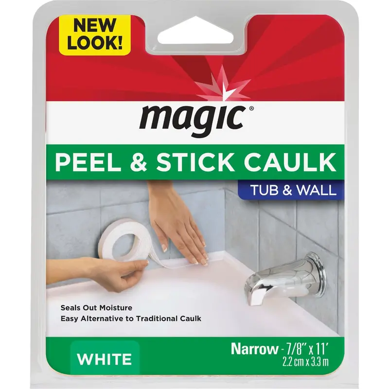 Magic White Caulk Strip — 7/8-Inch Width, 11-Foot Length 1