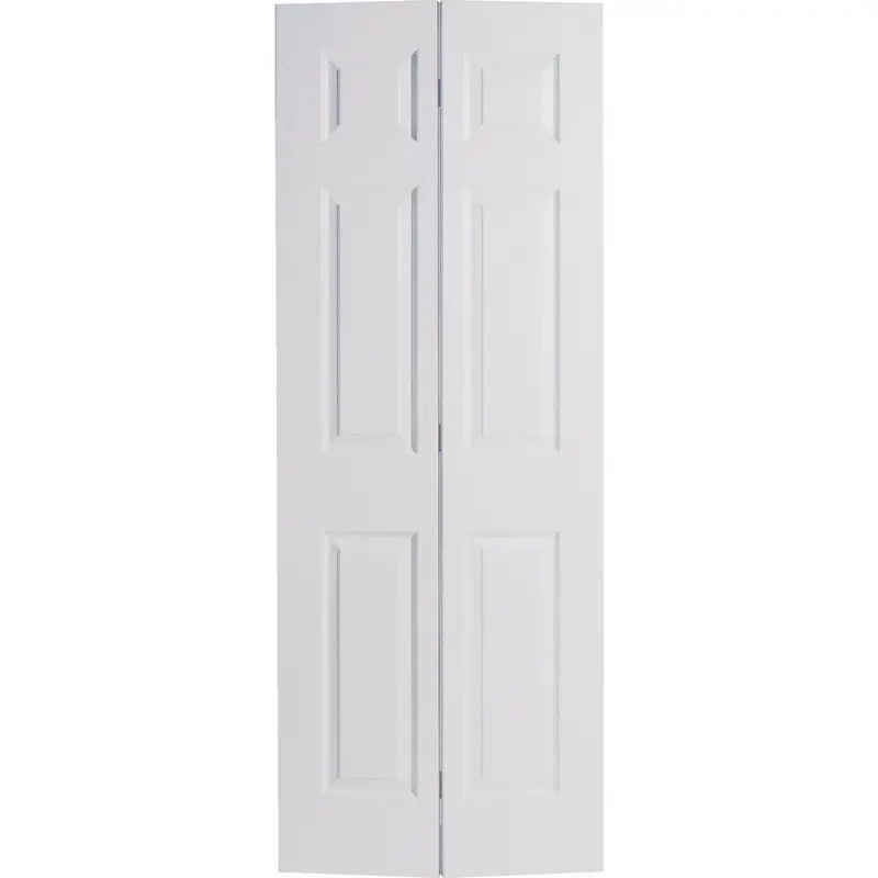 Masonite 30-Inch X 79-Inch Primed Textured Hardboard 6-Panel Bifold Interior Door 1