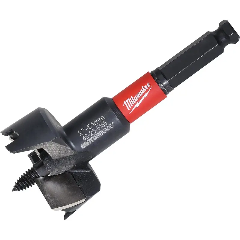 Milwaukee Switchblade Self-Feed Wood Bit – 2 In X 6.5 In Auger Drill Bit 1