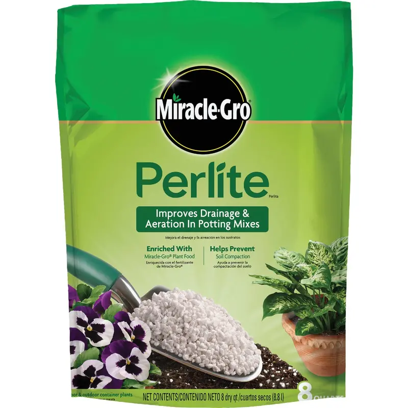 Miracle-Gro 8-Quart (3.75-Pound) Perlite – Lightweight Soil Amendment For Aeration And Drainage 1