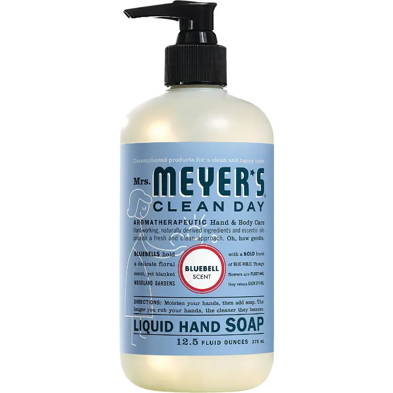 Mrs. Meyer’S Clean Day Blue Bell Liquid Hand Soap – 12.5 Oz Botanical Formula 1