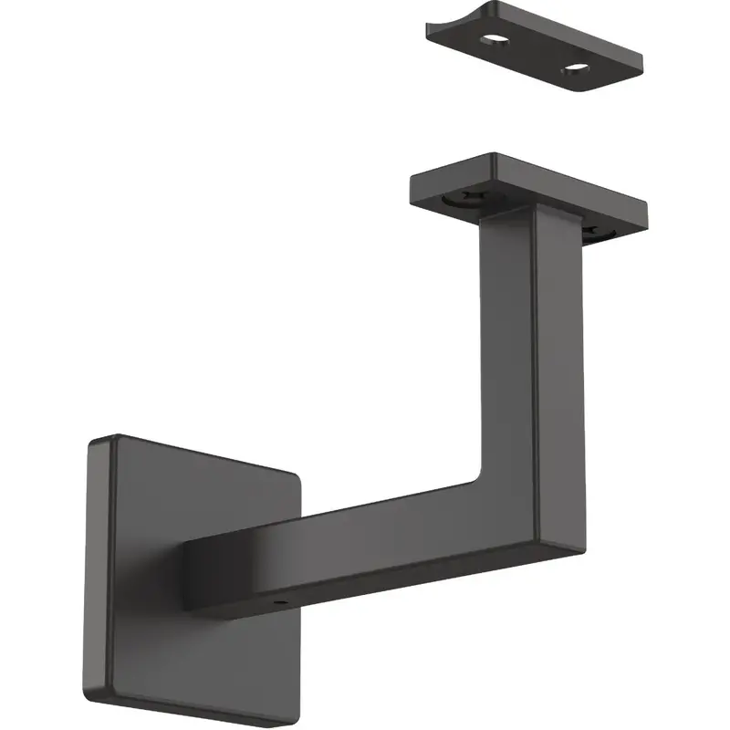 National Hardware Reed Handrail Bracket – Matte Black, 3-5/16-Inch Projection 1