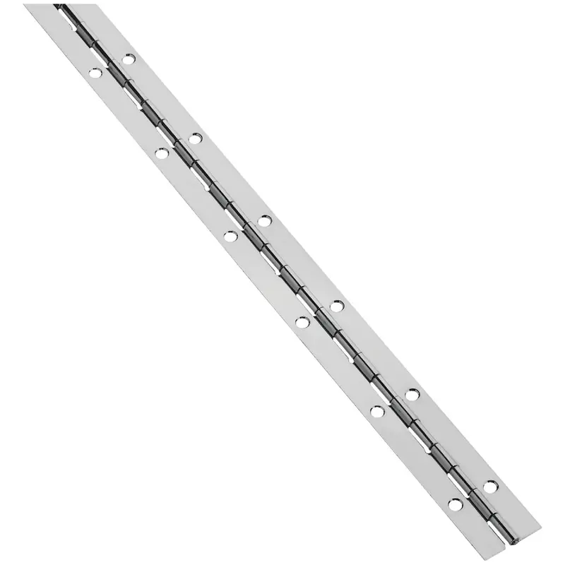 National Steel Nickel-Finished Continuous Hinge – 1-1/16-Inch X 48-Inch 1