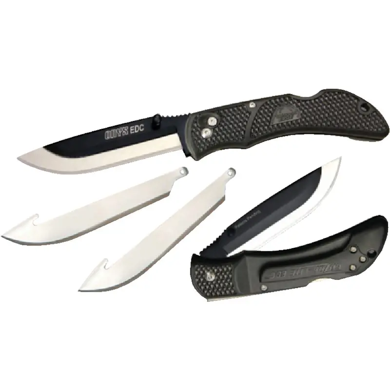 Outdoor Edge Onyx Edc Folding Knife – 3.5-Inch Blade With Replaceable Blade System 1