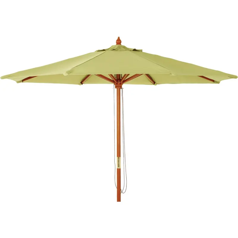 Outdoor Expressions Sage Market Patio Umbrella – 9-Foot Diameter With Brass-Plated Pulley System 1