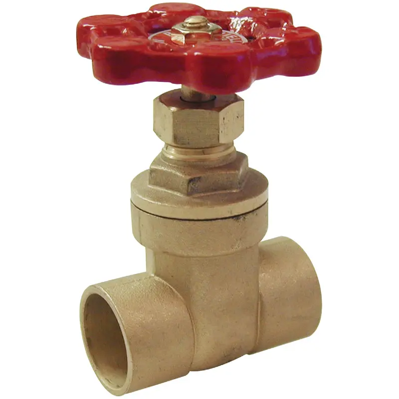 Proline 1-Inch Brass Solder Gate Valve With Standard Thread Ends 1
