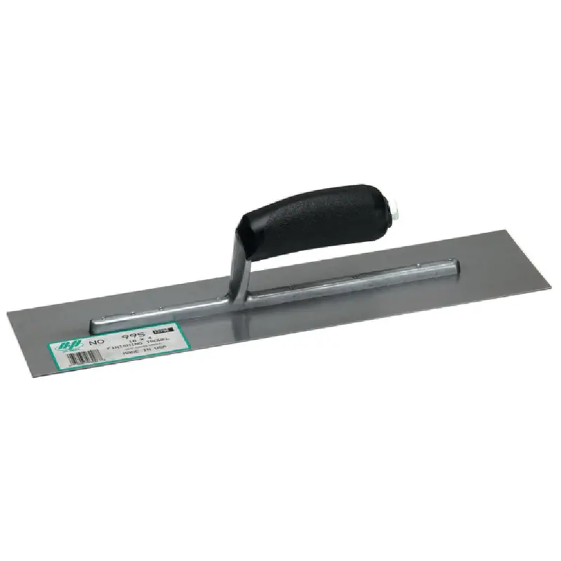 Qlt Finishing Trowel – 4-Inch X 16-Inch With Ergonomic Curved Handle 1