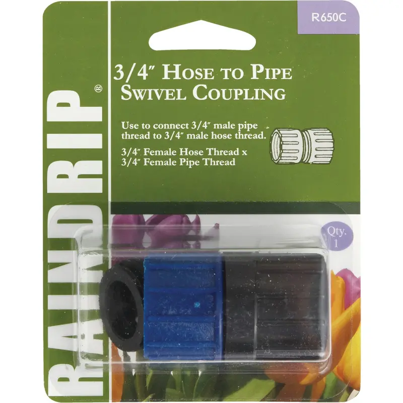 Raindrip Swivel Coupling Fitting – 3/4 In Irrigation Tubing Connector 1