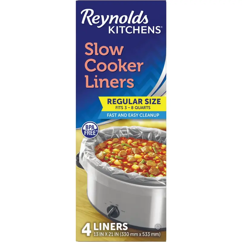 Reynolds Kitchens Slow Cooker Liners – Disposable Crockpot Bags (4-Pack) 1