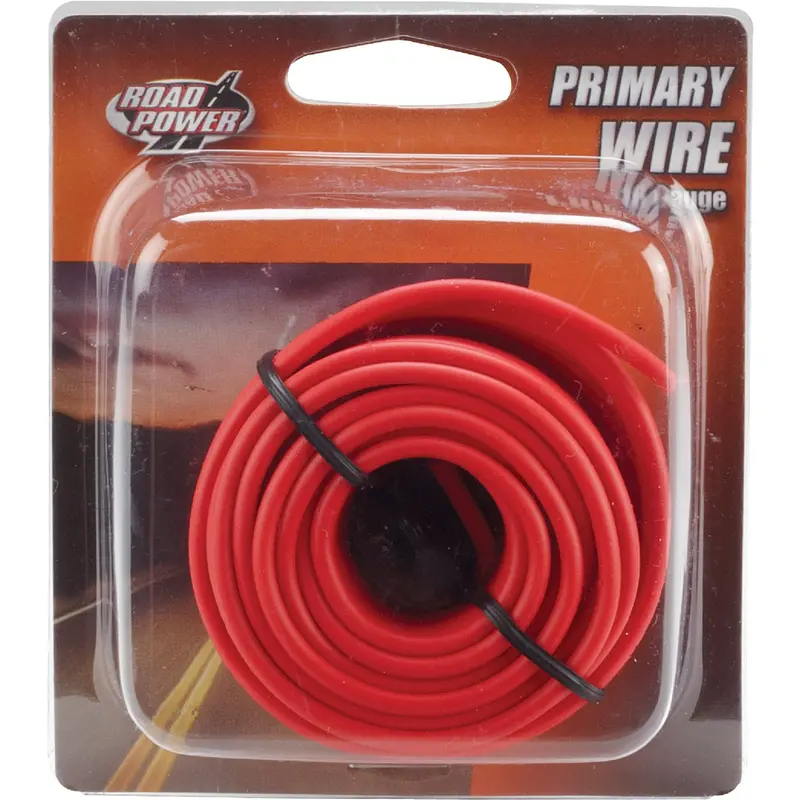 Road Power Primary Wire – 24 Ft., 16 Awg, Red Pvc-Coated 1