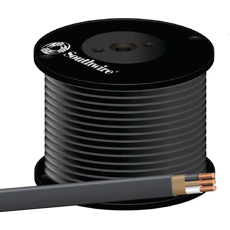 Romex Nmw/G Electrical Wire — 6/2 Solid Black, 500-Foot Spool 1