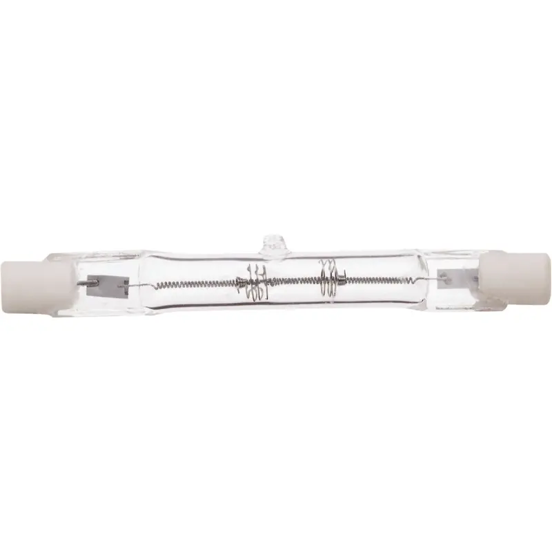 Satco 100-Watt R7S T3 Halogen Work Light Bulb – Clear 120V Linear Tube For Task And Utility Lighting 1