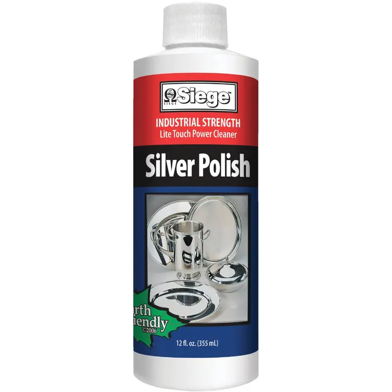 Siege Professional Silver Polish & Cleaner – 12 Oz. Liquid Formula 1
